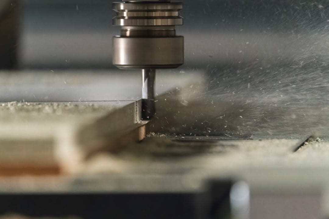 CNC machine in operation
